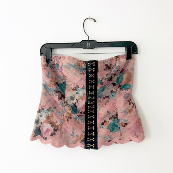 Free People Tops - FP Floral Corset Top